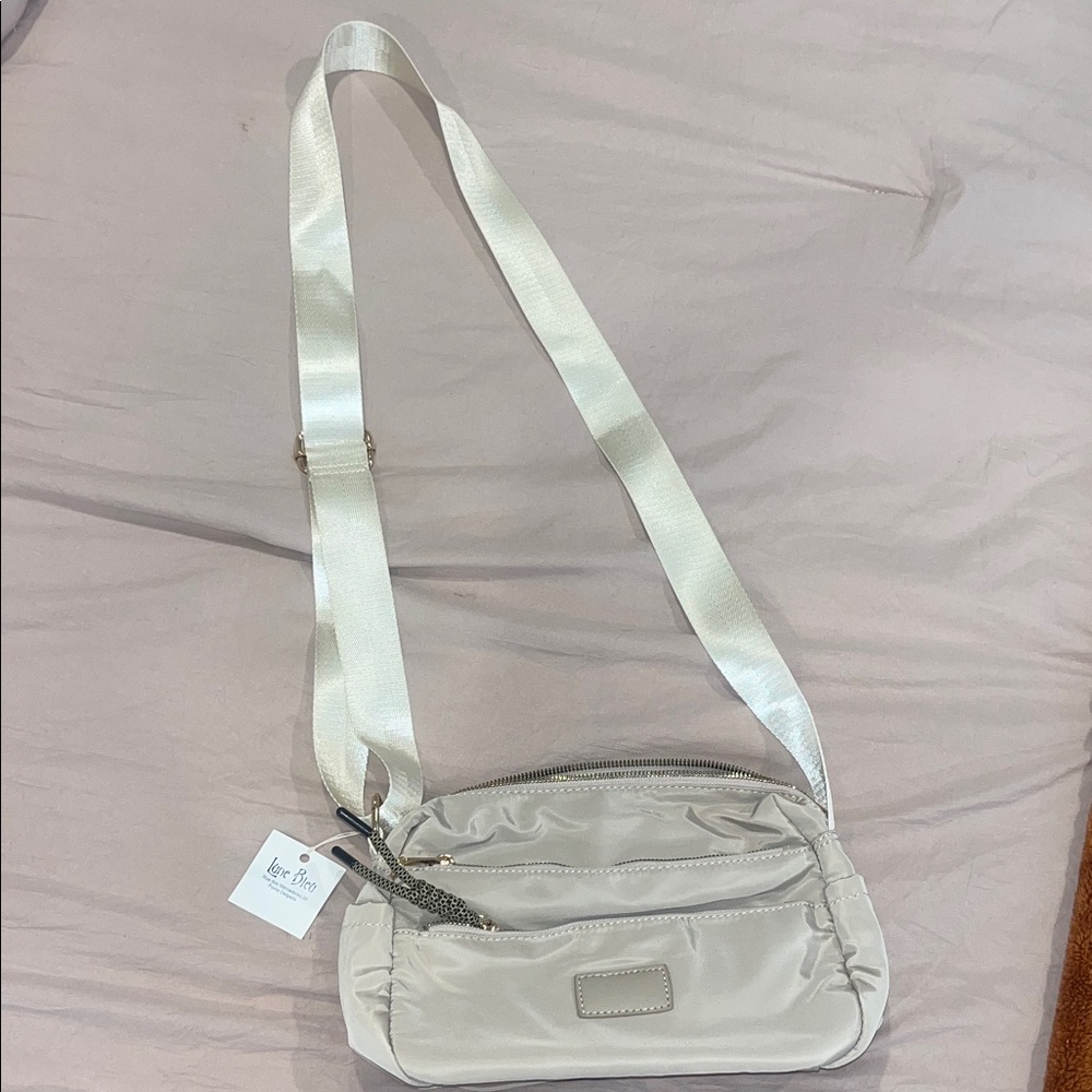 Stylish Cream Crossbody Bag
